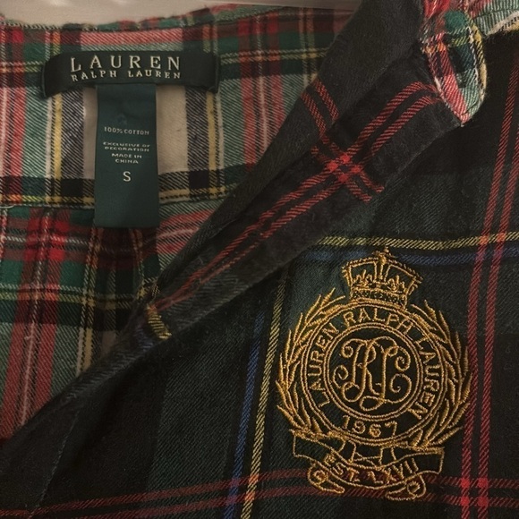 Ralph Lauren Flannel Sleeper Gown - Picture 3 of 4
